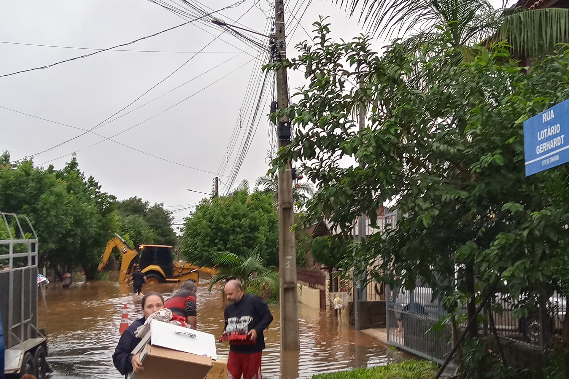 Maior enchente da história de Campo Bom atinge seis bairros