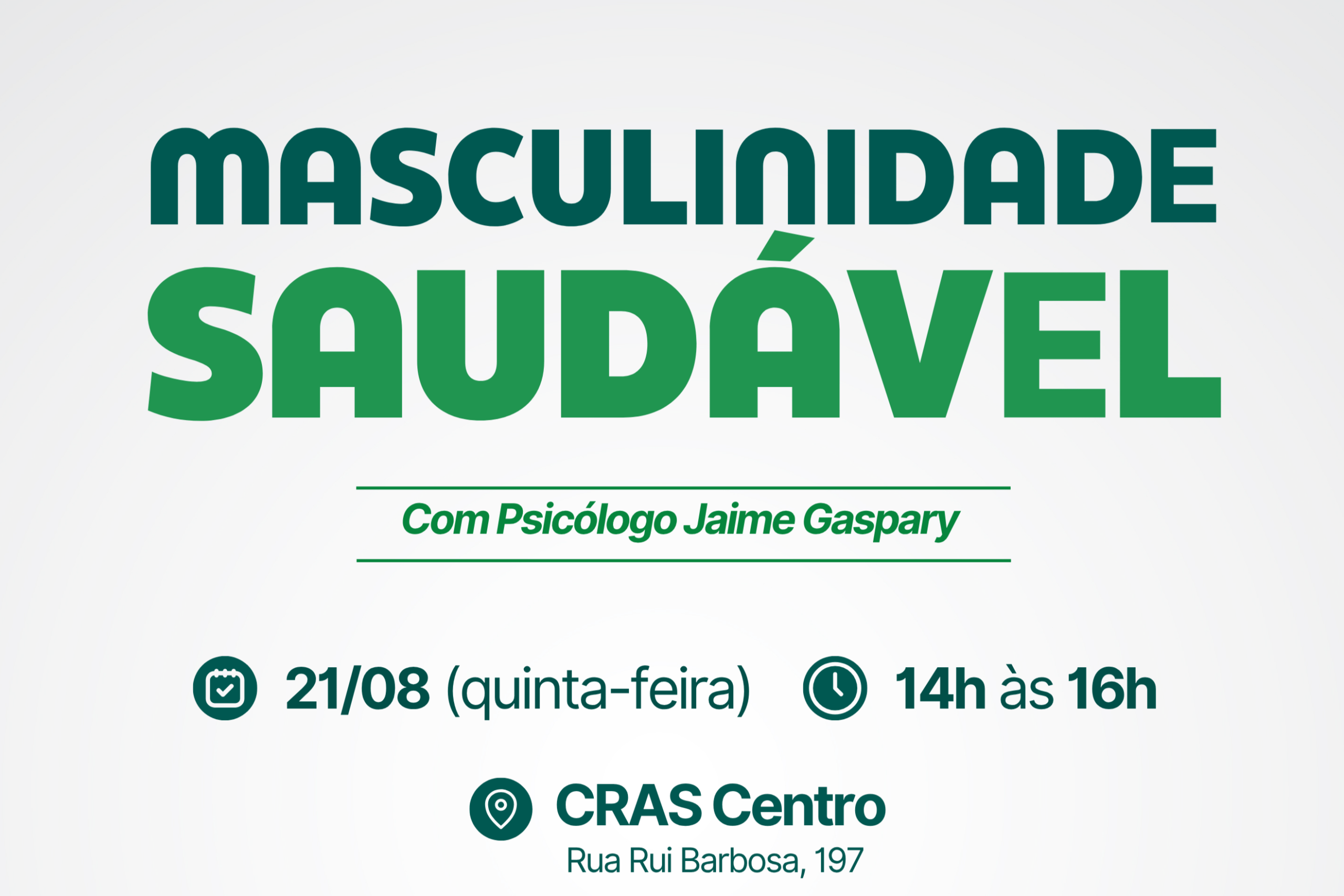 Roda de conversa em Campo Bom aborda Masculinidades Saudáveis