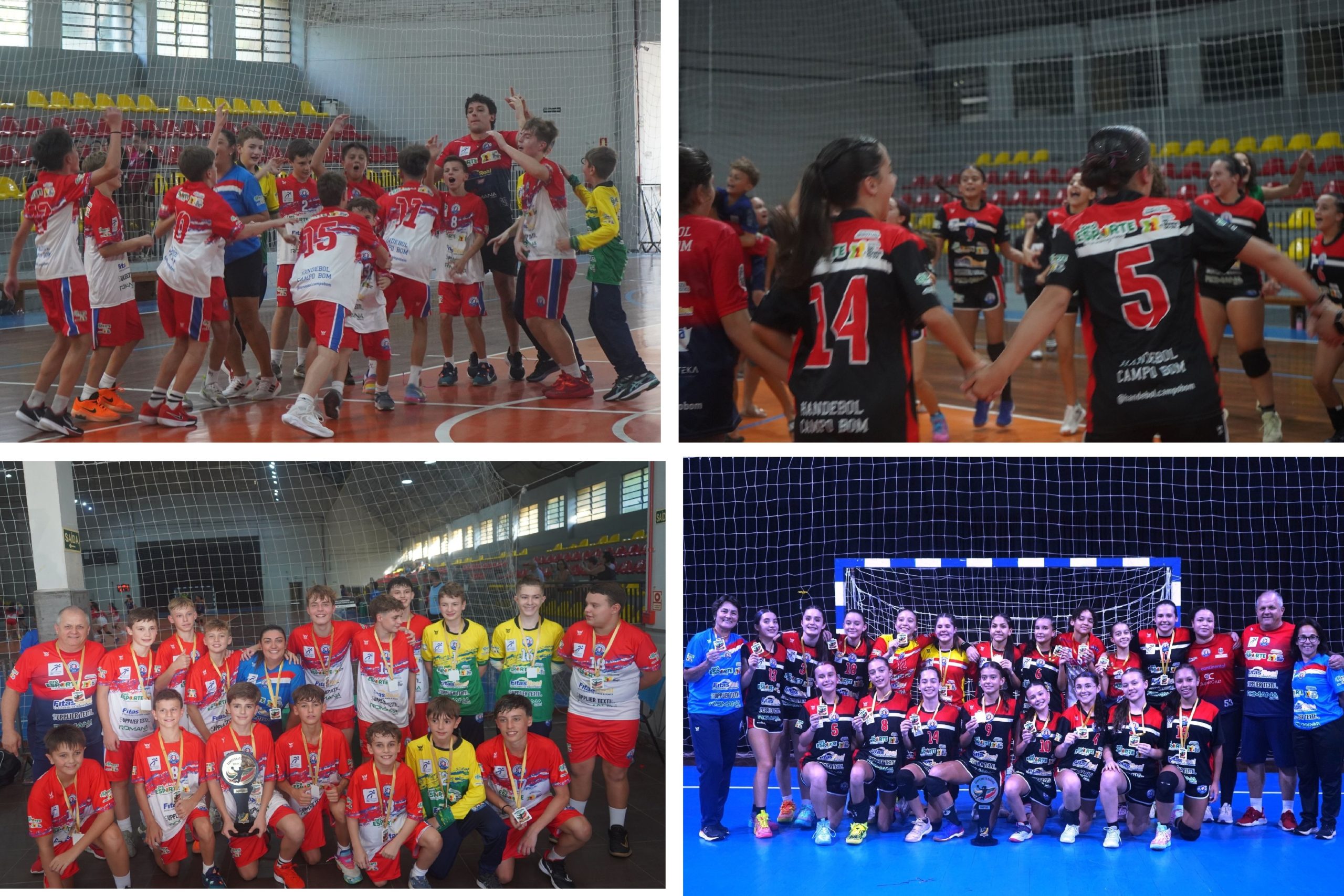 Campo Bom é campeão do Estadual de Handebol Mirim masculino e feminino