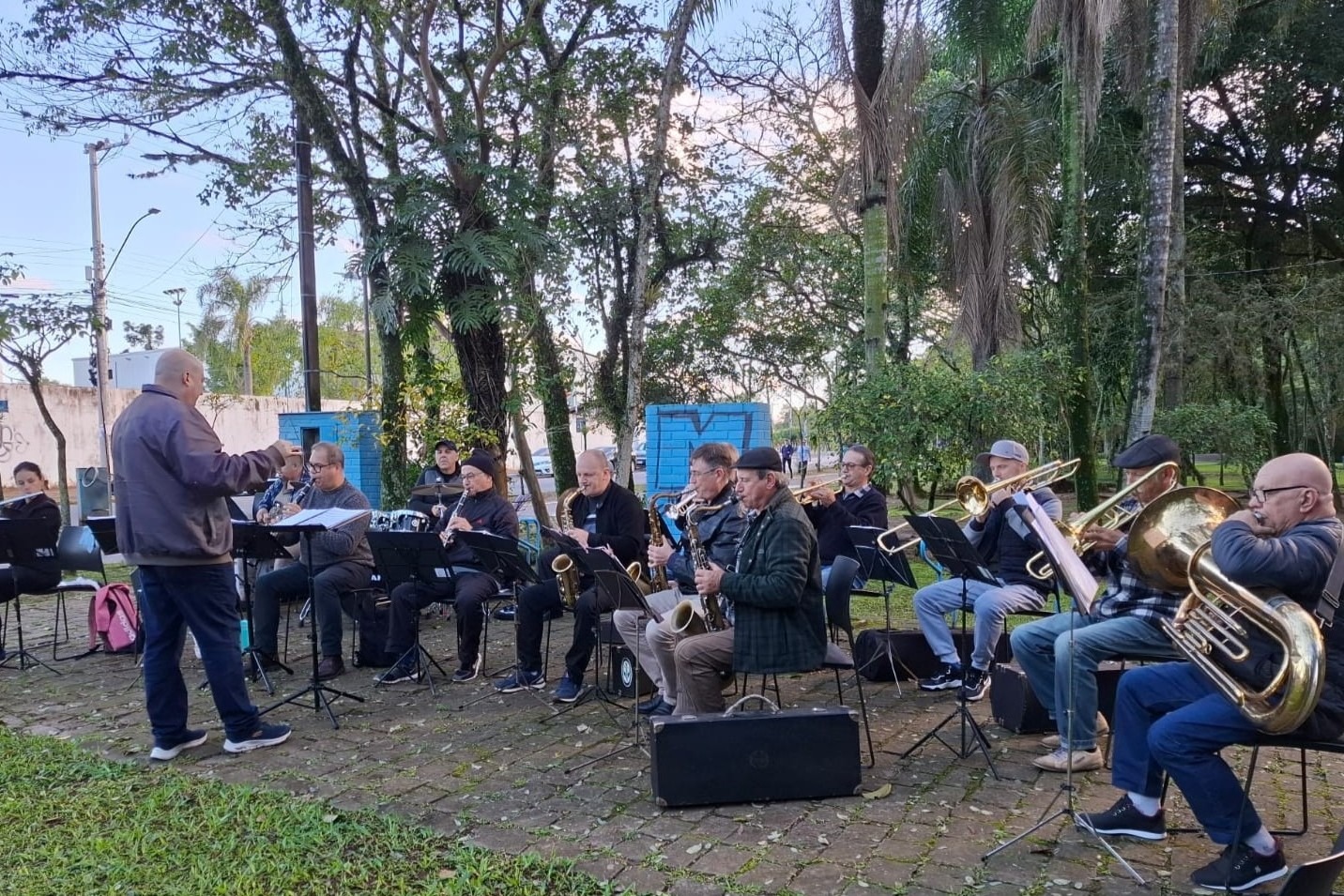 Neste sábado tem ensaio aberto da Banda Municipal na Praça João Blos