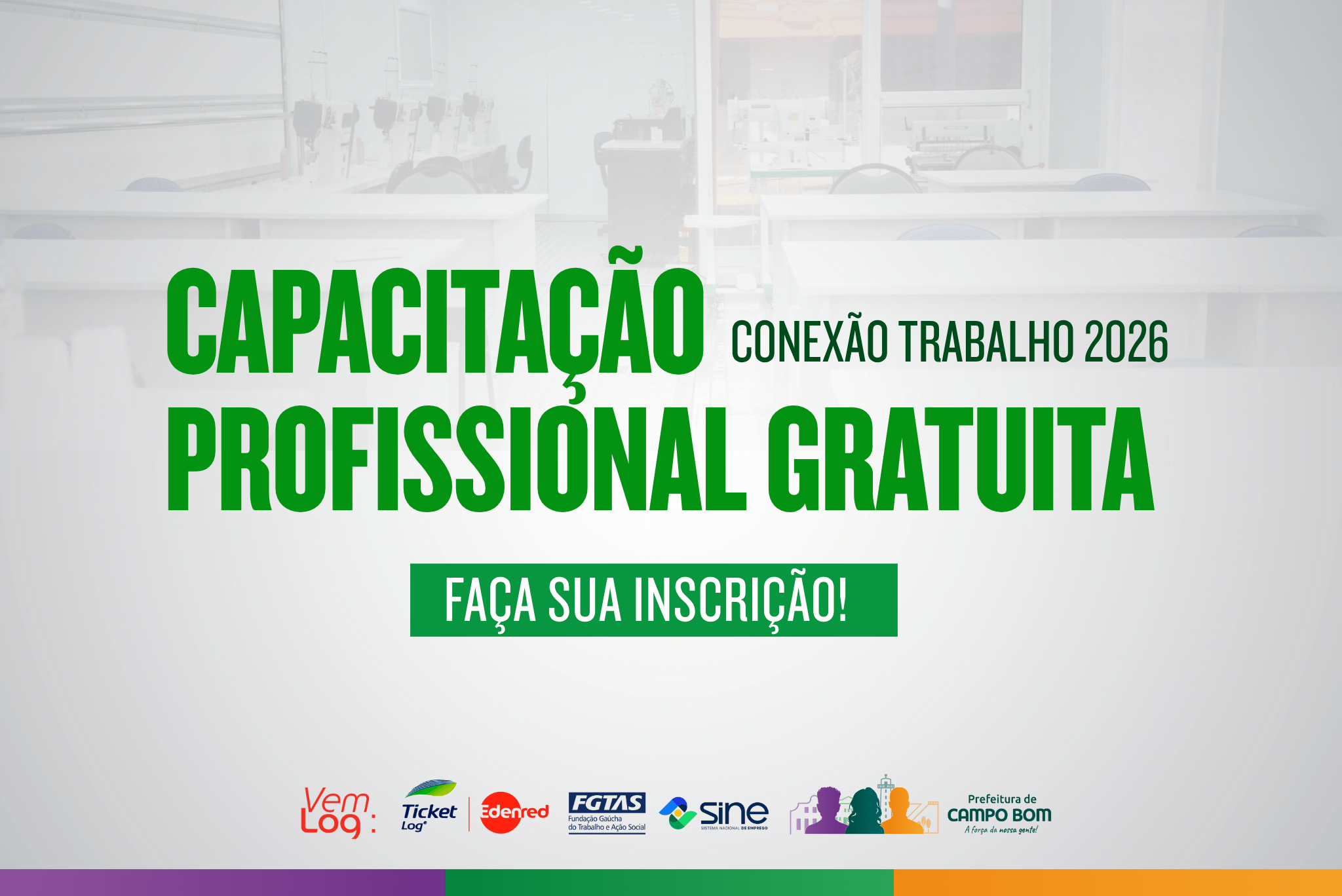 Conexão Trabalho 2026 oferece capacitações gratuitas para preparar profissionais para o mercado de trabalho
