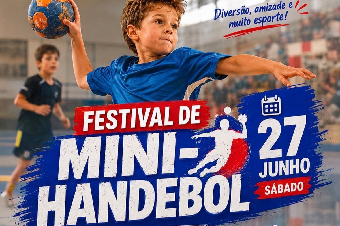 Sábado tem Festival de Mini-Handebol no Ginásio Municipal