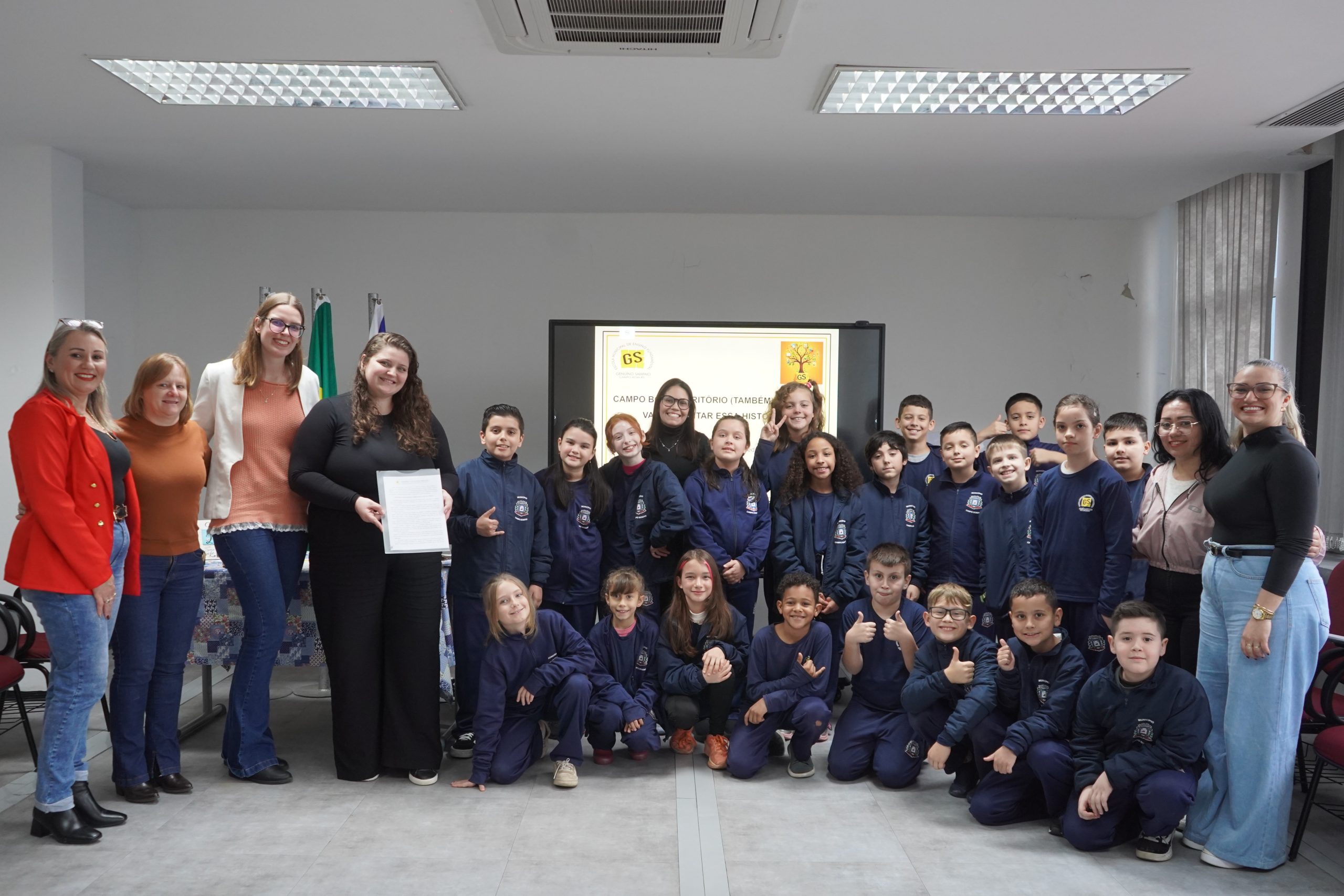 Estudantes da EMEF Genuíno Sampaio pesquisam sobre os primeiros habitantes de Campo Bom